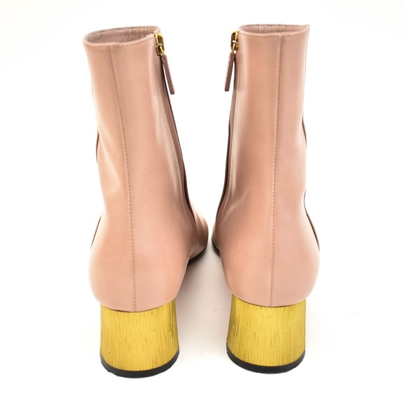 GUCCI Betis Glamour Pink Mauve Leather Boots - Picture 5 of 8